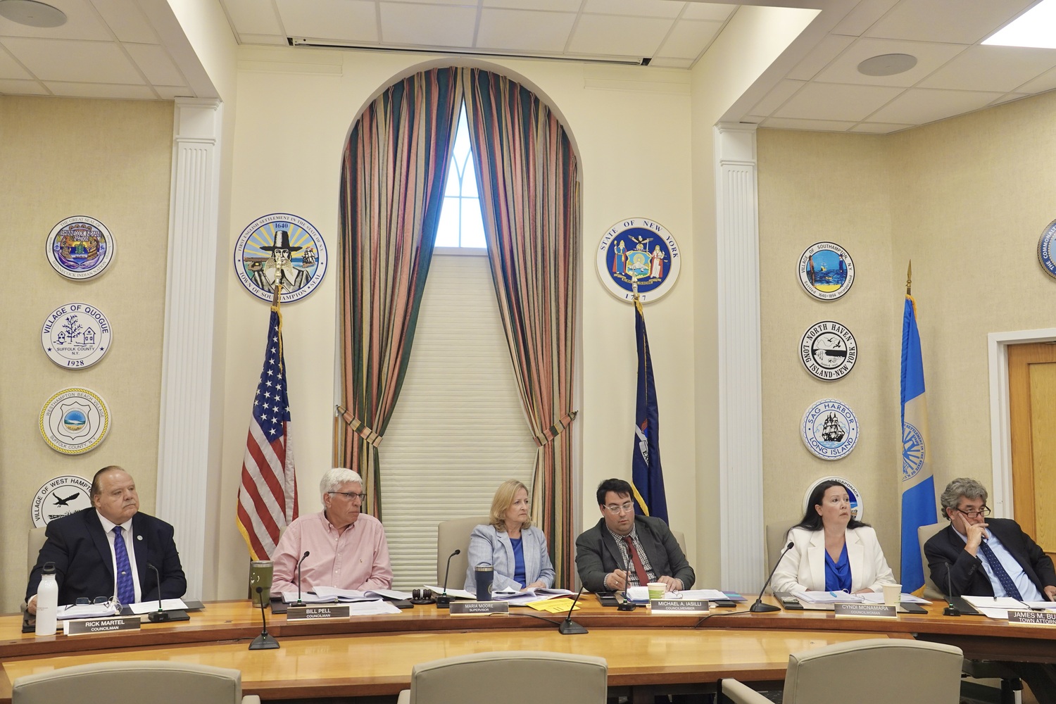 The Southampton Town Board voted 3-2 in last December to sue the Shinnecock Nation over it construction of a gas station in HAMPTON BAYS. MICHAEL WRIGHT