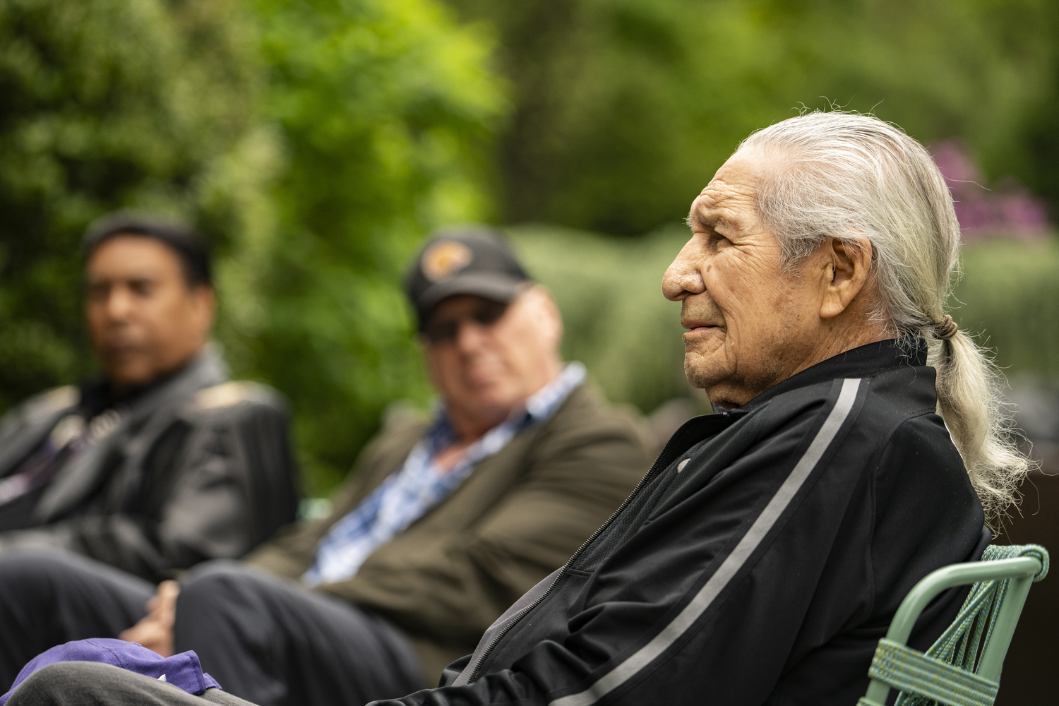 Chief Oren Lyons visited the Long House Reserve in East Hampton while on the South Fork.   VISION MAKER PRODUCTIONS