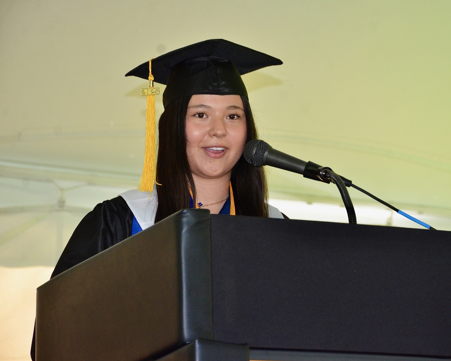 Salutatorian Sarah Kapon.  KYRIL BROMLEY
