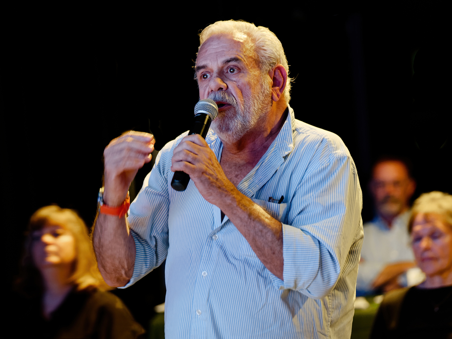 Jose Arandia at the LTV panel discussion about the pine beetle. COURTESY PHIL MERRITT