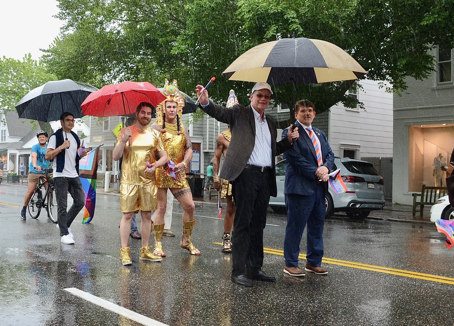 The Hamptons Pride Parade on Saturday afternoon.  KYRIL BROMLEY