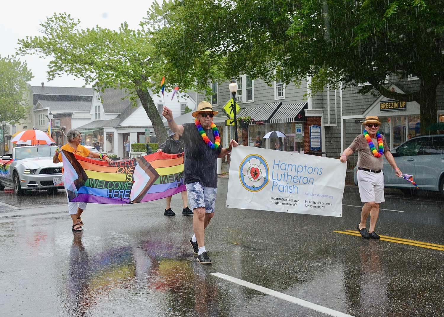 The Hamptons Pride Parade on Saturday afternoon.  KYRIL BROMLEY