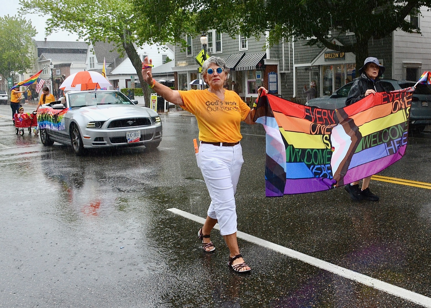 The Hamptons Pride Parade on Saturday afternoon.  KYRIL BROMLEY