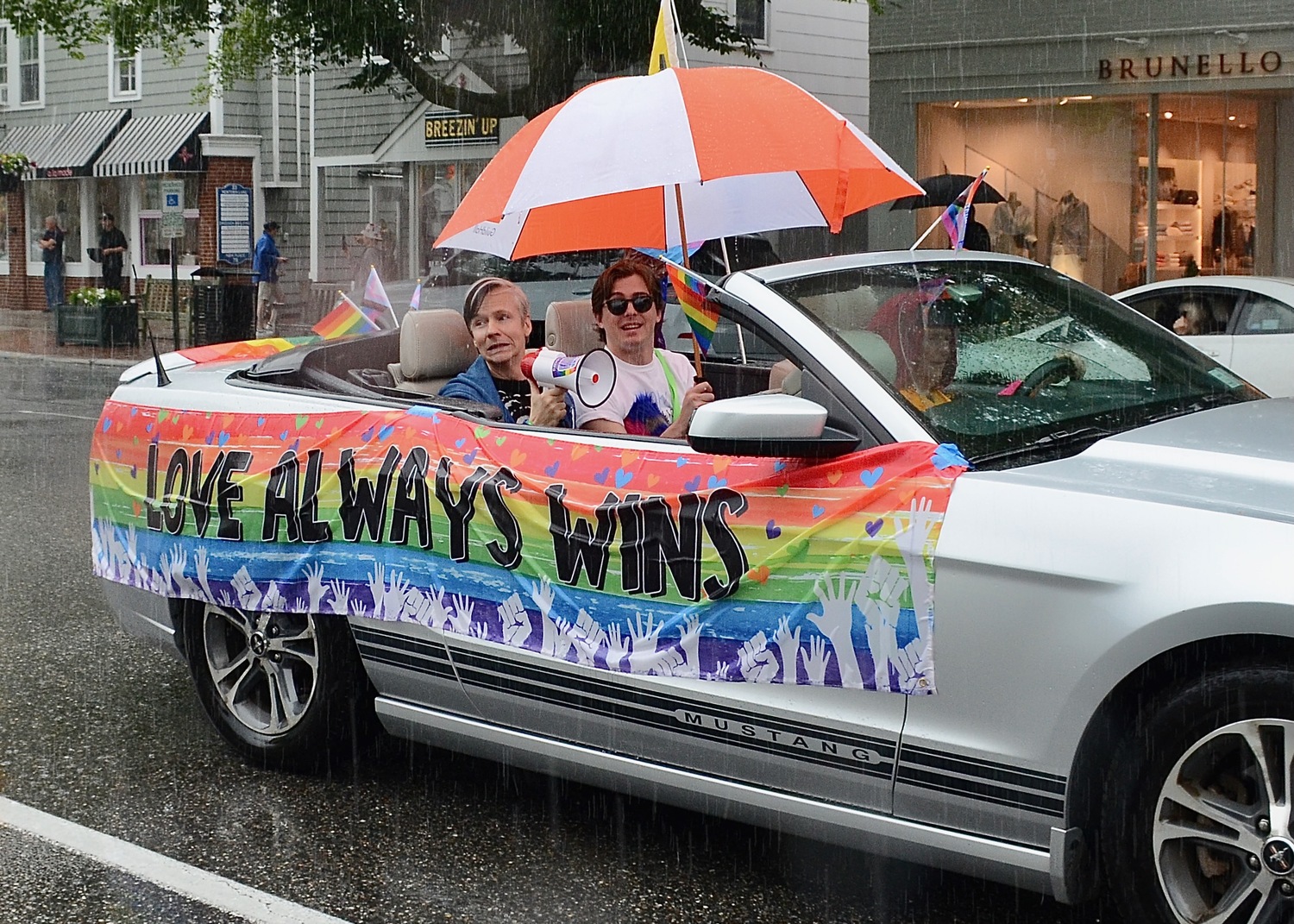 The Hamptons Pride Parade on Saturday afternoon.  KYRIL BROMLEY