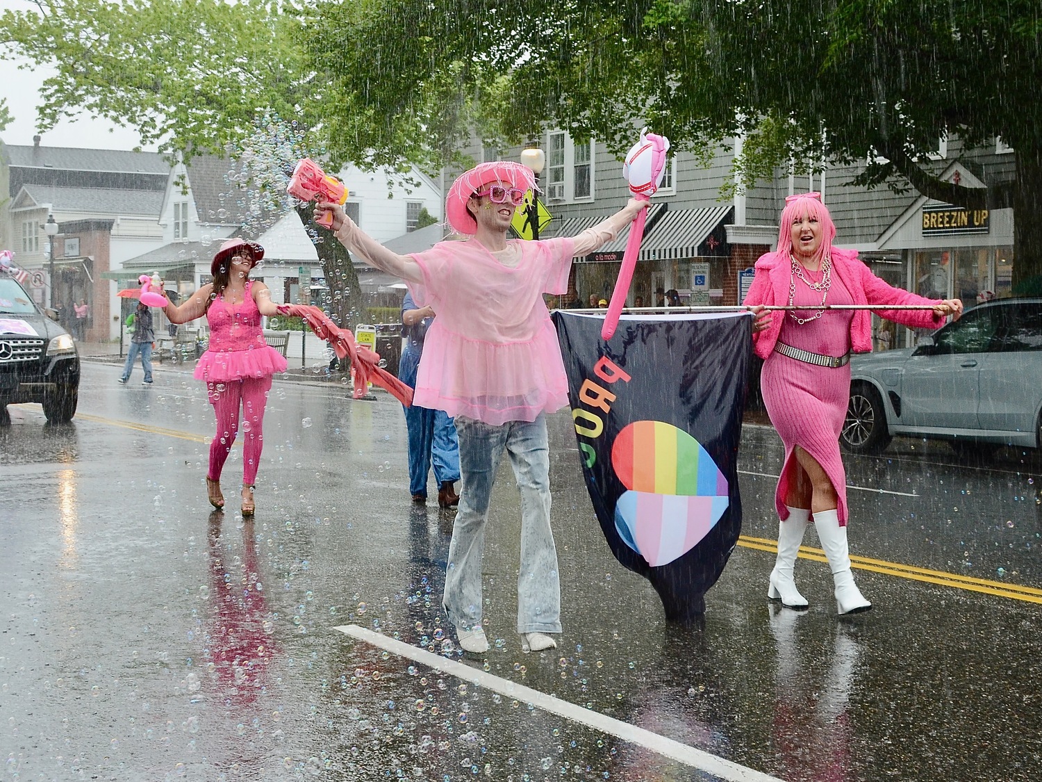 The Hamptons Pride Parade on Saturday afternoon.  KYRIL BROMLEY