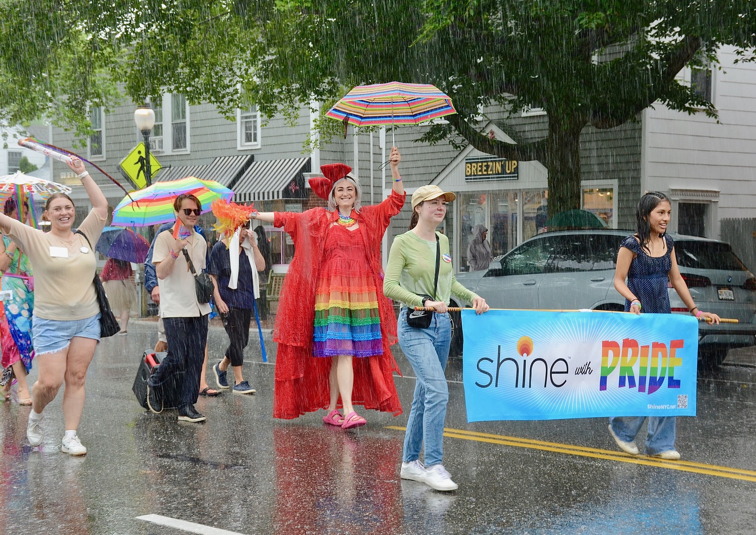 The Hamptons Pride Parade on Saturday afternoon.  KYRIL BROMLEY