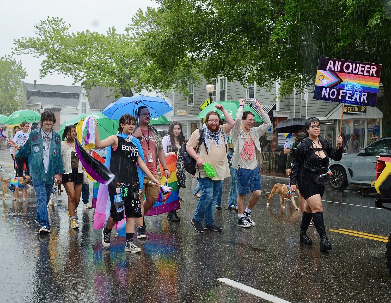 The Hamptons Pride Parade on Saturday afternoon.  KYRIL BROMLEY