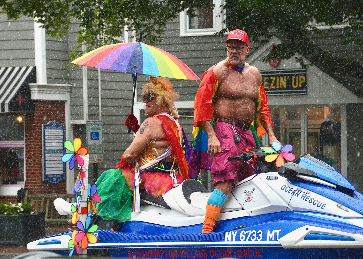 The Hamptons Pride Parade on Saturday afternoon.  KYRIL BROMLEY