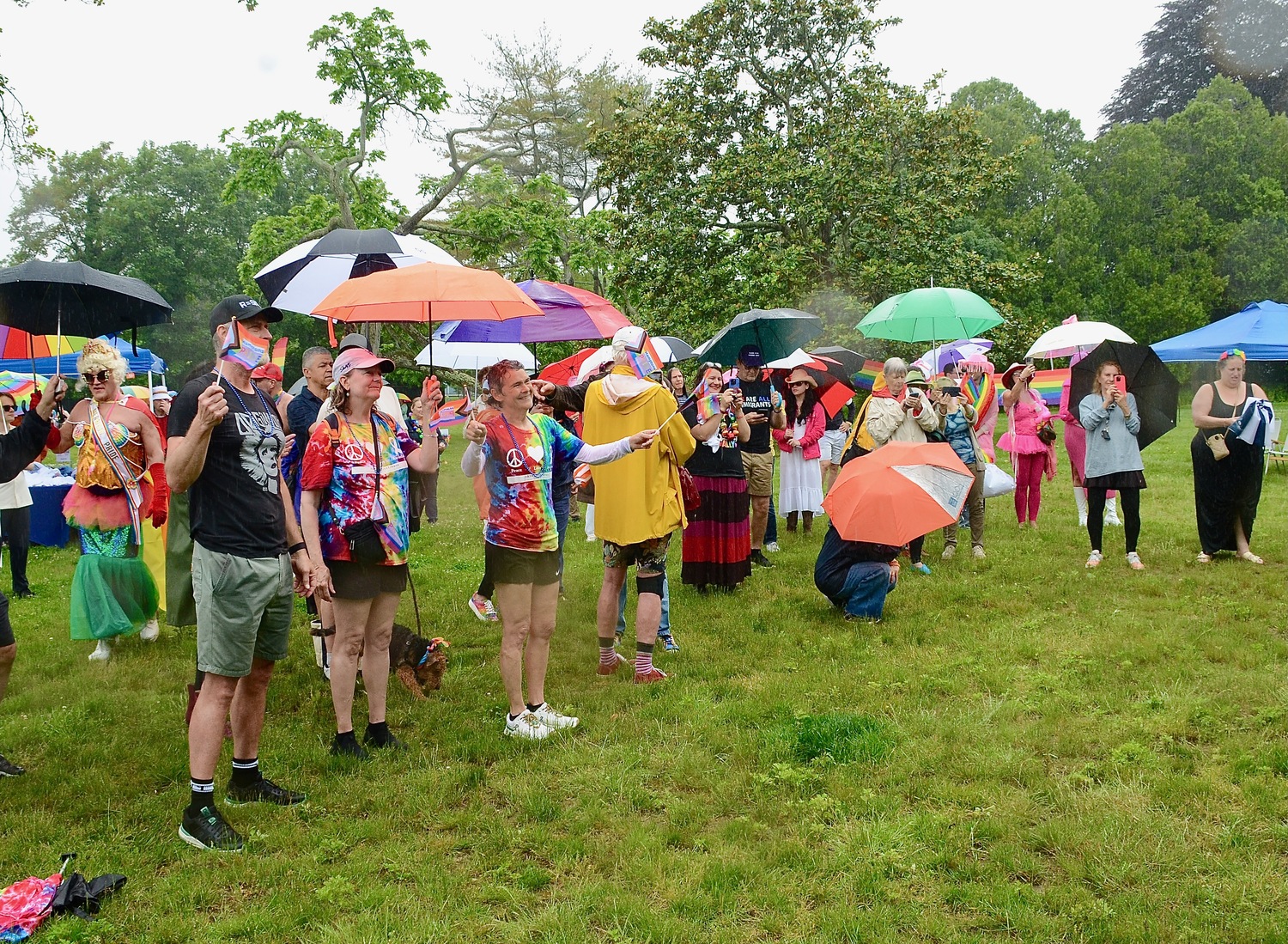 The crowd in Herrick Park.  KYRIL BROMLEY