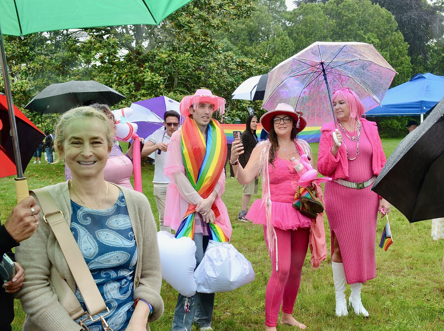 The crowd in Herrick Park.  KYRIL BROMLEY