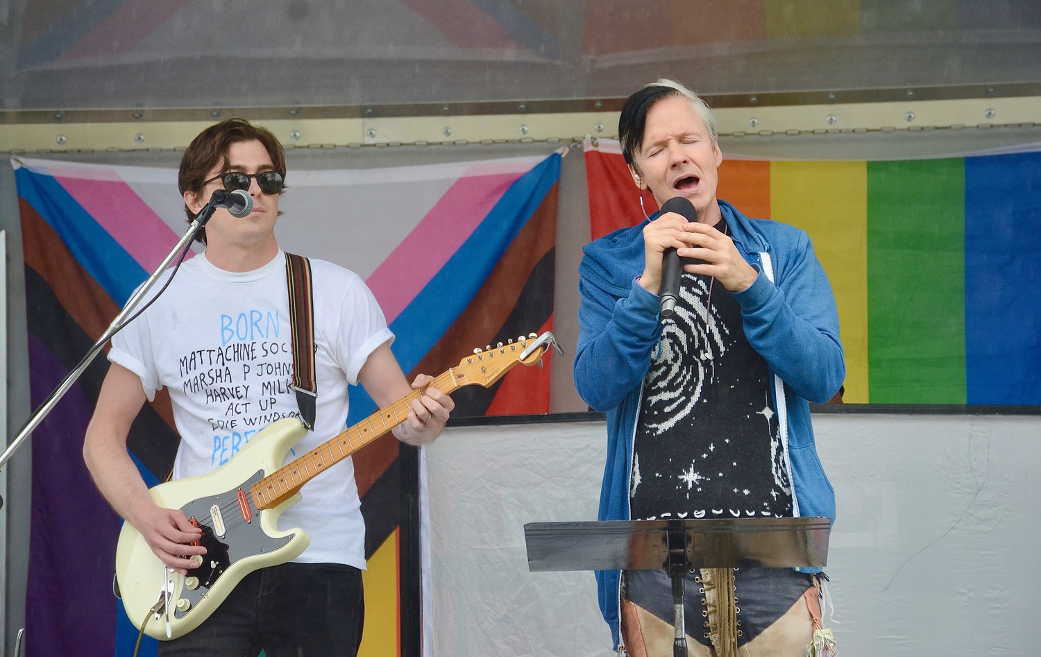 John Cameron Mitchell performs in Herrick Park.  KYRIL BROMLEY
