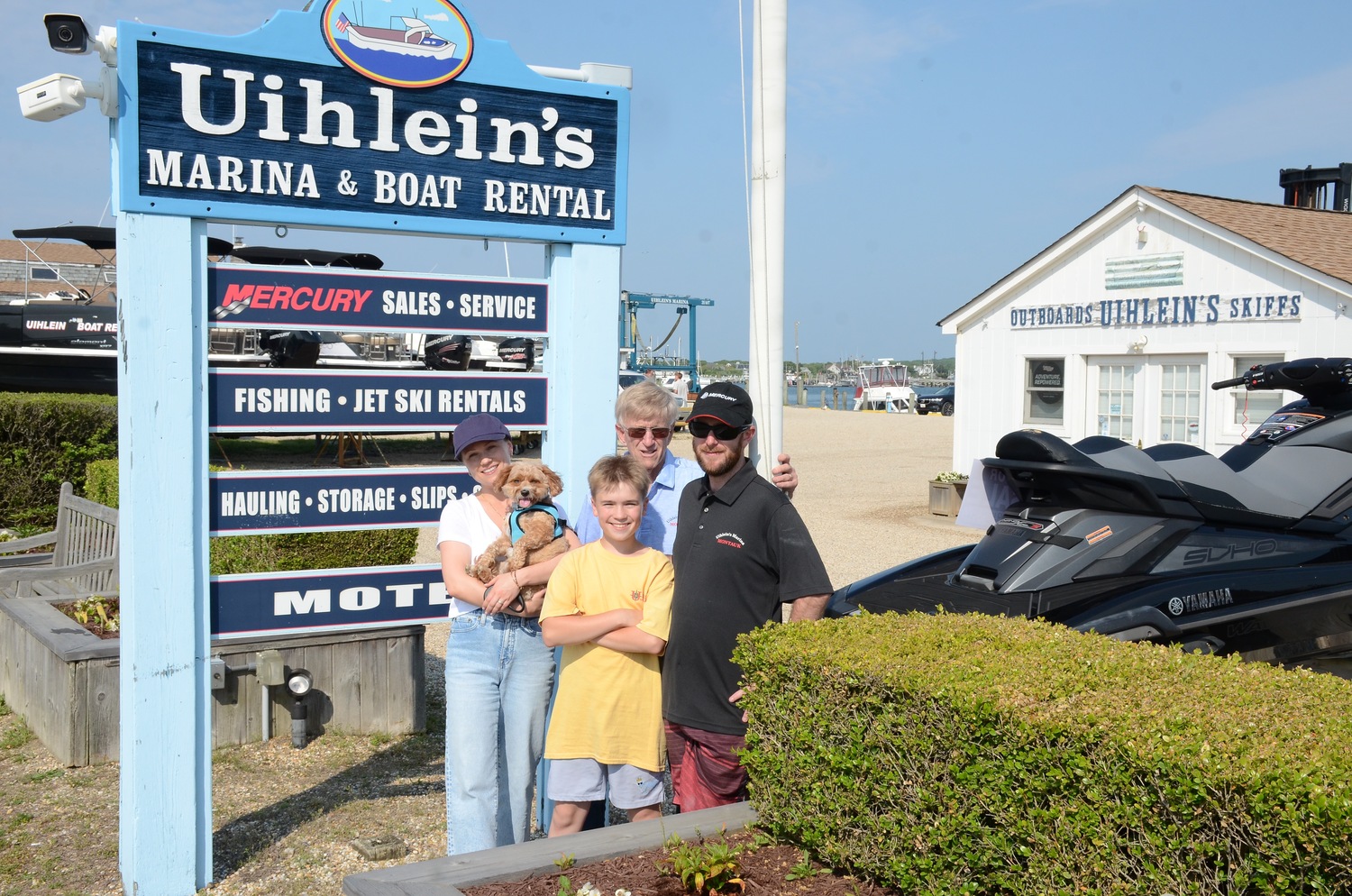 Uihlein's Marine is one of the legacy family businesses in Montauk. The marina and hotel have been in operation since the 1950s. Uihlein's is also a platinum stocking dealer of Mercury boat engines. KYRIL BROMLEY PHOTOS