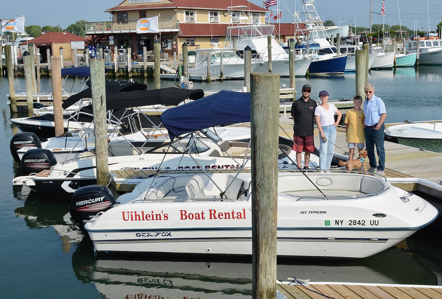 Uihlein's Marine is one of the legacy family businesses in Montauk. The marina and hotel have been in operation since the 1950s. Uihlein's is also a platinum stocking dealer of Mercury boat engines. KYRIL BROMLEY PHOTOS