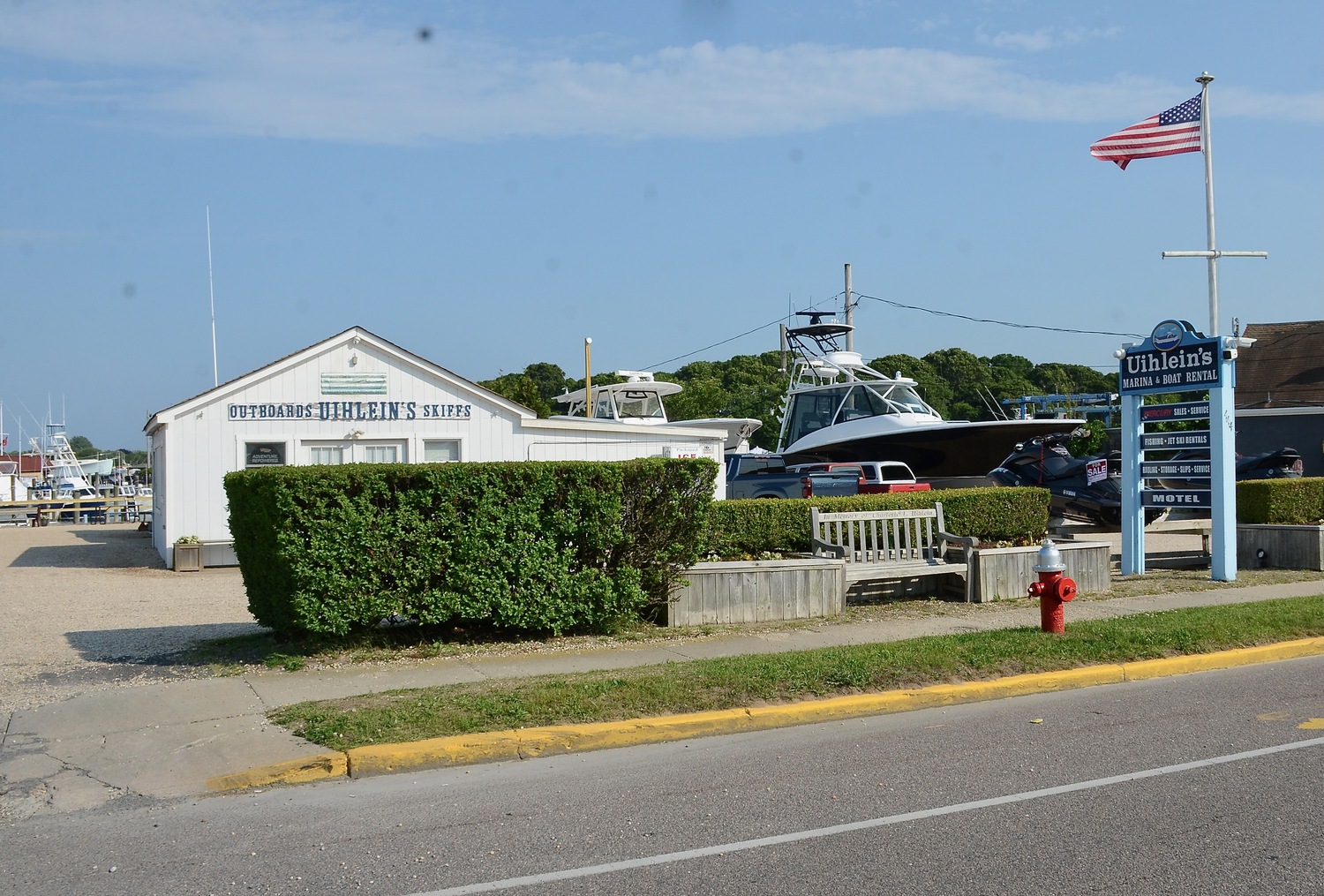 Uihlein's Marine is one of the legacy family businesses in Montauk. The marina and hotel have been in operation since the 1950s. Uihlein's is also a platinum stocking dealer of Mercury boat engines. KYRIL BROMLEY PHOTOS