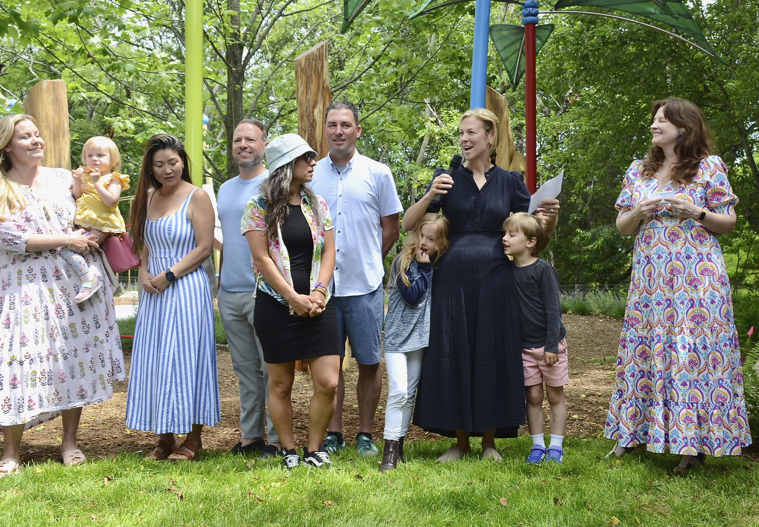 The Children's Museum of the East End in Bridgehampton unveiled its new playground on Saturday.  KYRIL BROMLEY