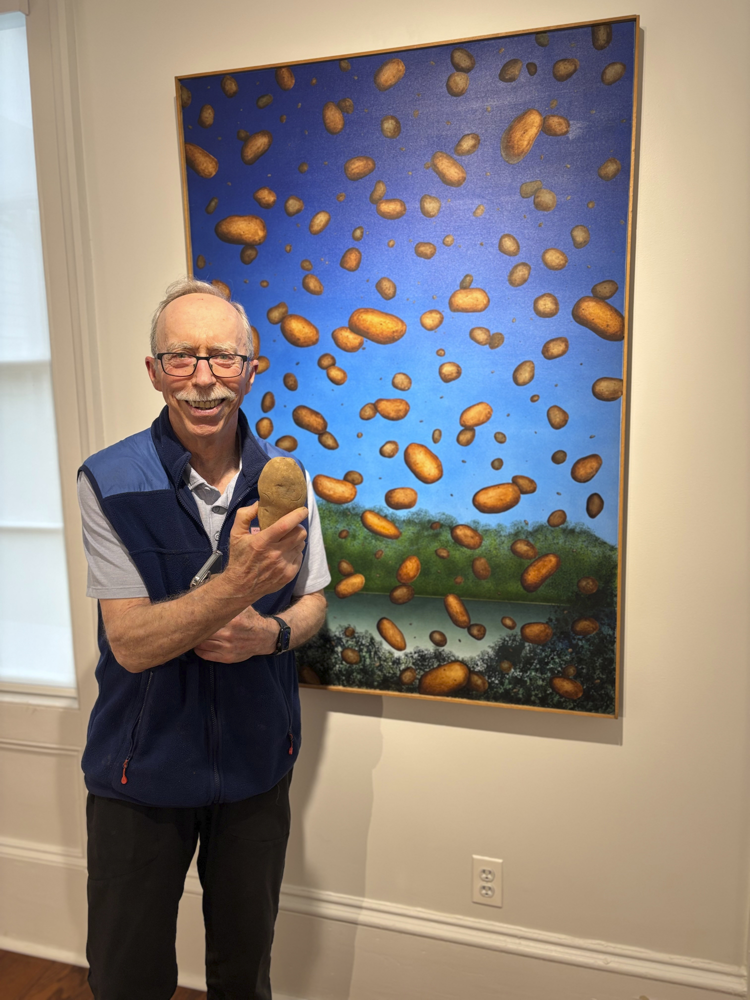 Mike Plansky at the recent opening of 