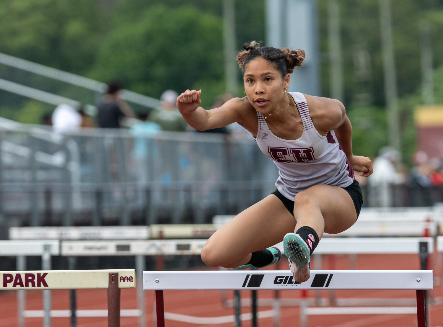 CJ Echavarria placed second in the 100-meter hurdles.  RON ESPOSITO