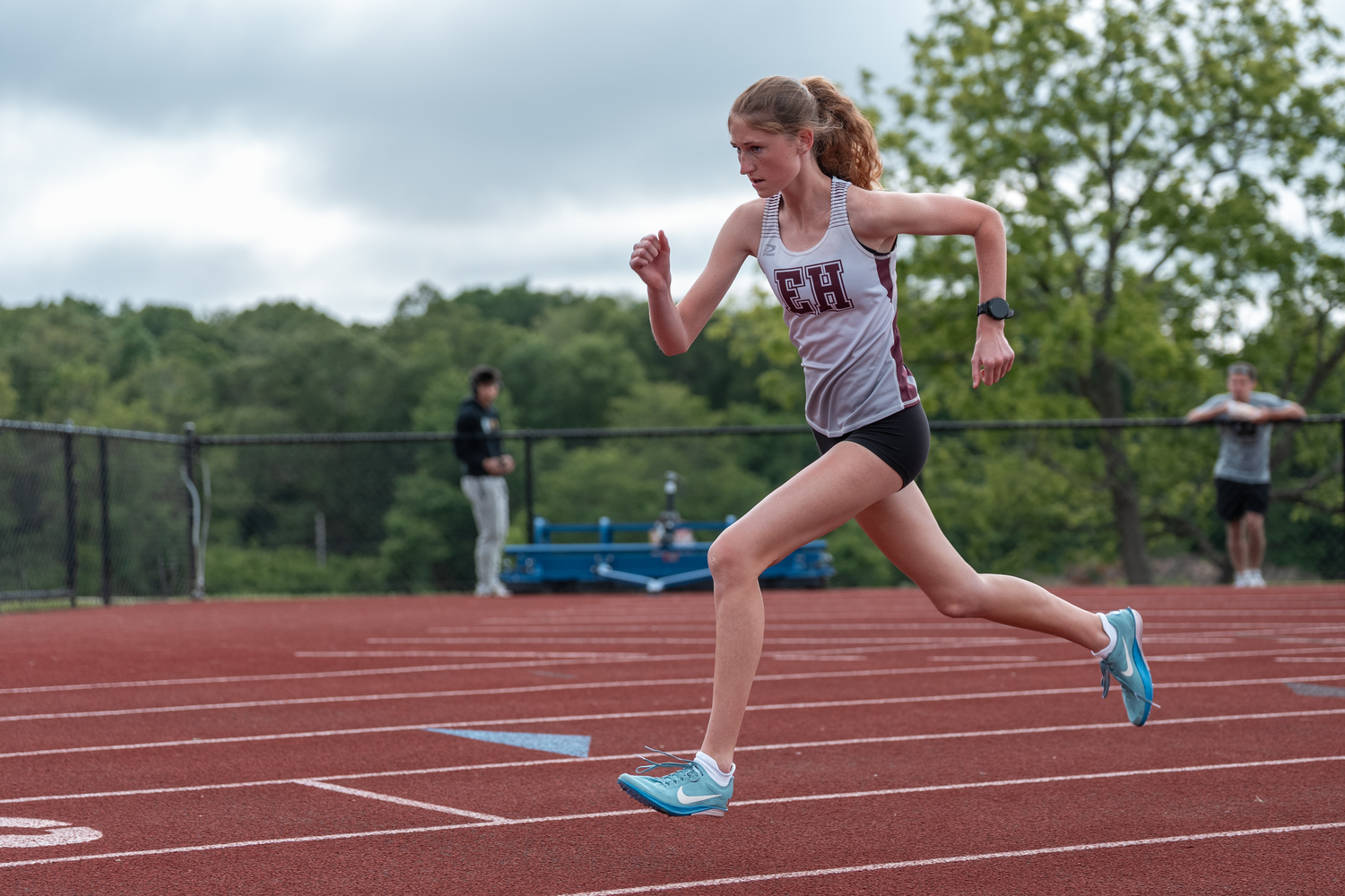Sara O'Brien placed second in the 400-meter intemediate hurdles.  RON ESPOSITO