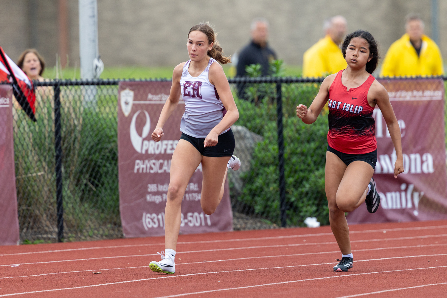 Bonacker Sky Goulart in the 200-meter dash.  RON ESPOSITO