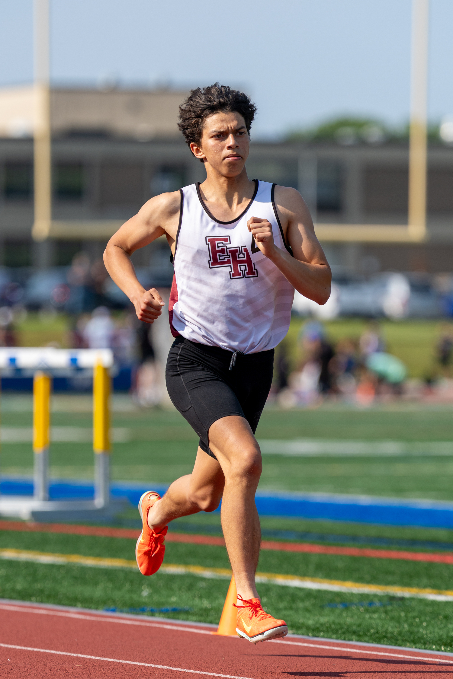 Pierson senior Edmar Gonzalez-Nateras in the 800-meter race.   RON ESPOSITO