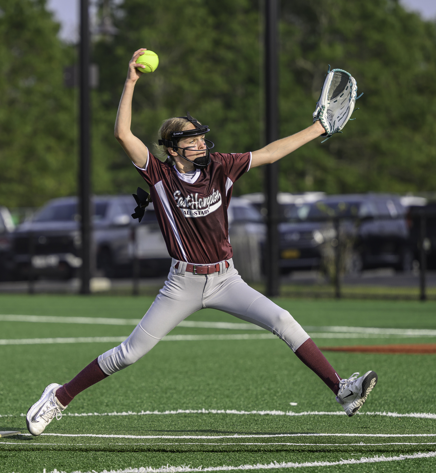 The East Hampton 12-and-under softball All-Stars defeated Hampton Bays, 15-0, at the Hon. Fred W. Thiele, Jr. Recreational Facility at Stephen Hands Path on Monday.  MARIANNE BARNETT