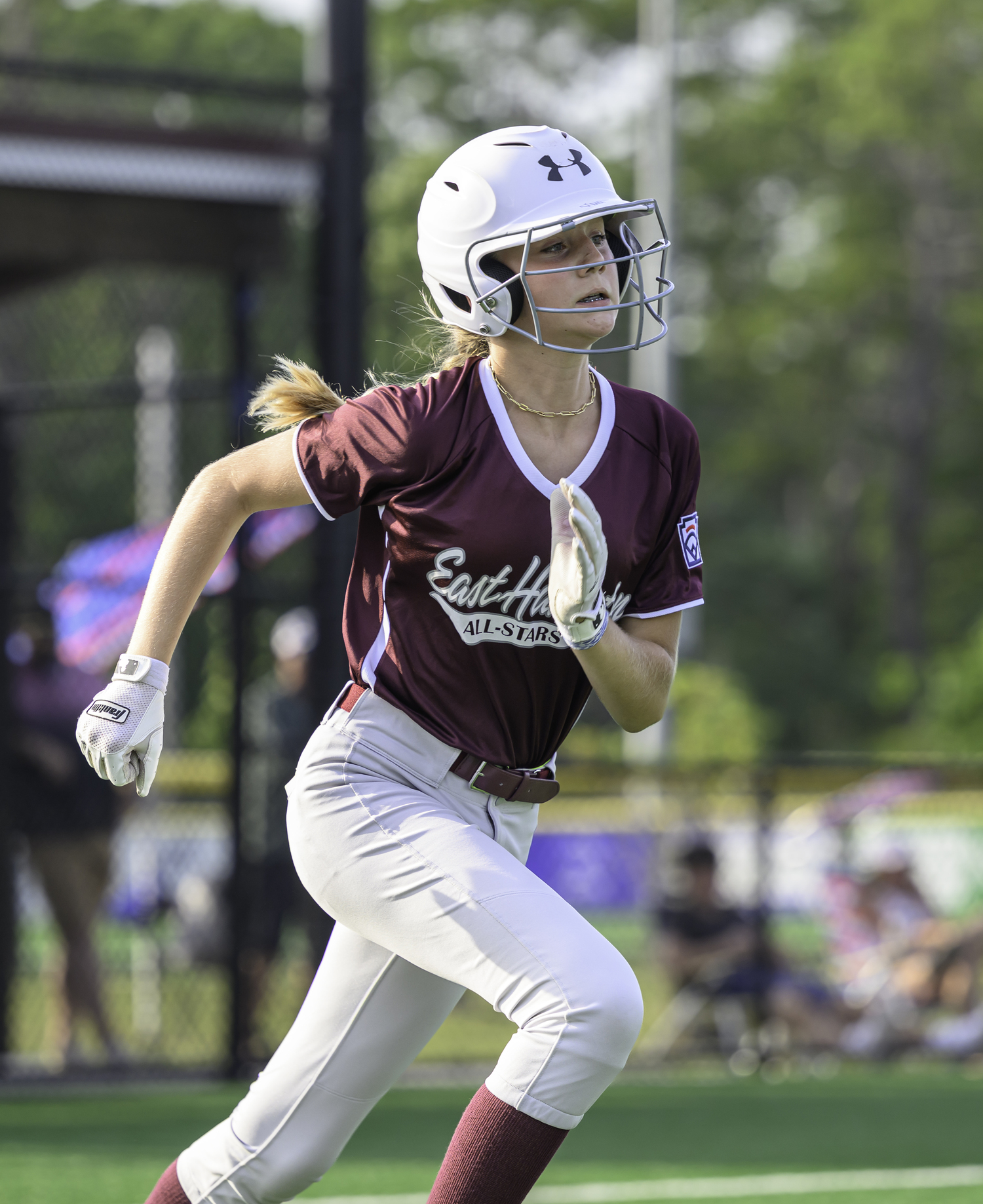 The East Hampton 12-and-under softball All-Stars defeated Hampton Bays, 15-0, at the Hon. Fred W. Thiele, Jr. Recreational Facility at Stephen Hands Path on Monday.  MARIANNE BARNETT