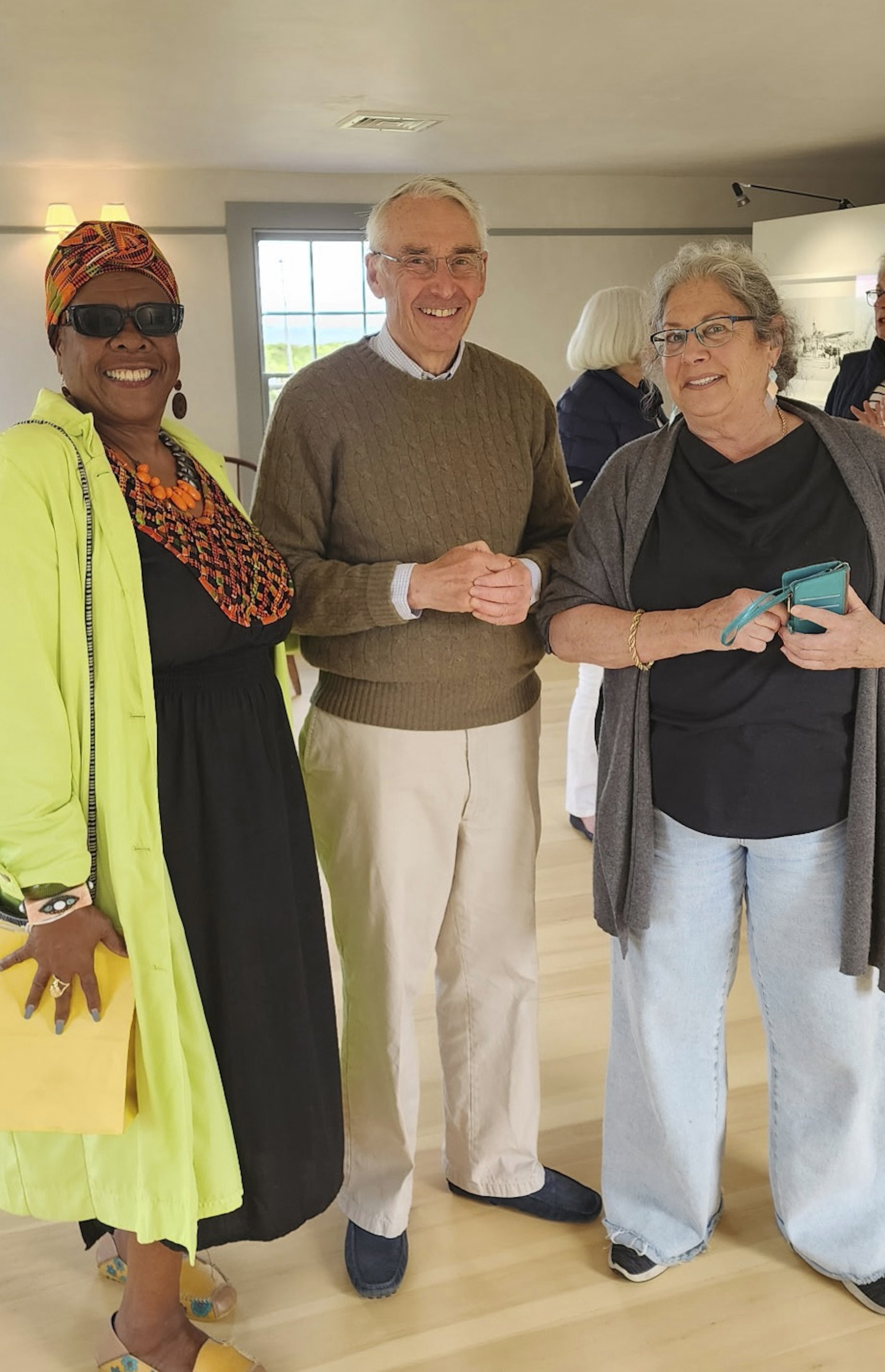 Brenda Simmons, Founder Southampton African-American Museum; Robert Hefner, East Hampton architectural historian; Jessica James, Chairwoman, Second House Committee at the recent opening of Second House.            Dr. Georgette Grier-Key