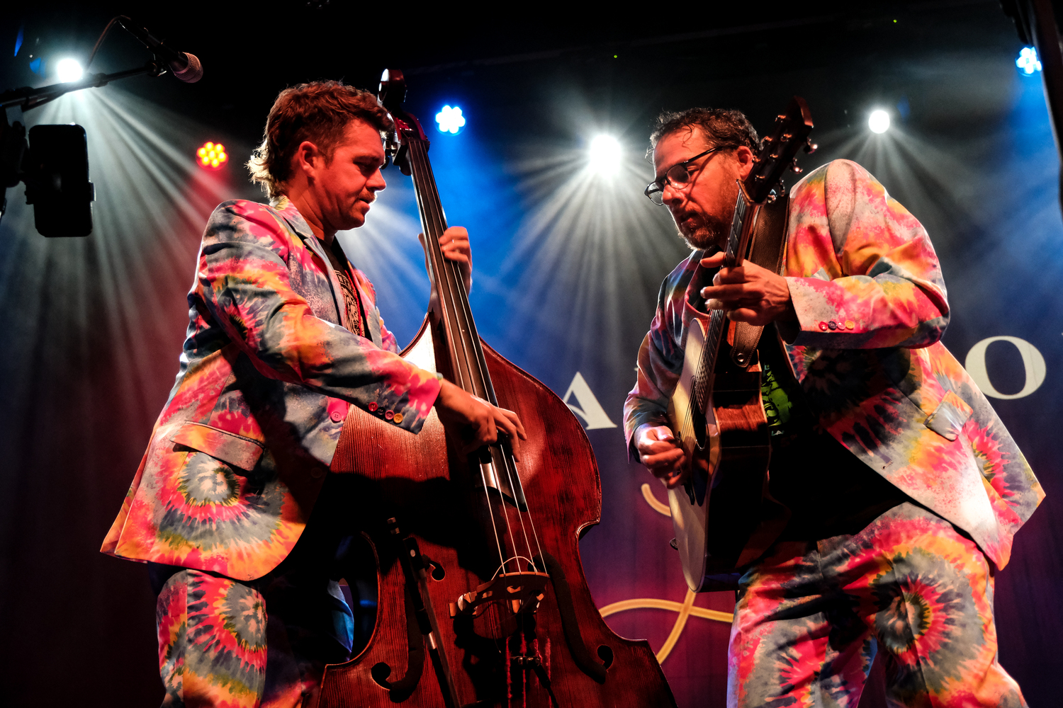 Andy Falco and Travis Book performing one of their 