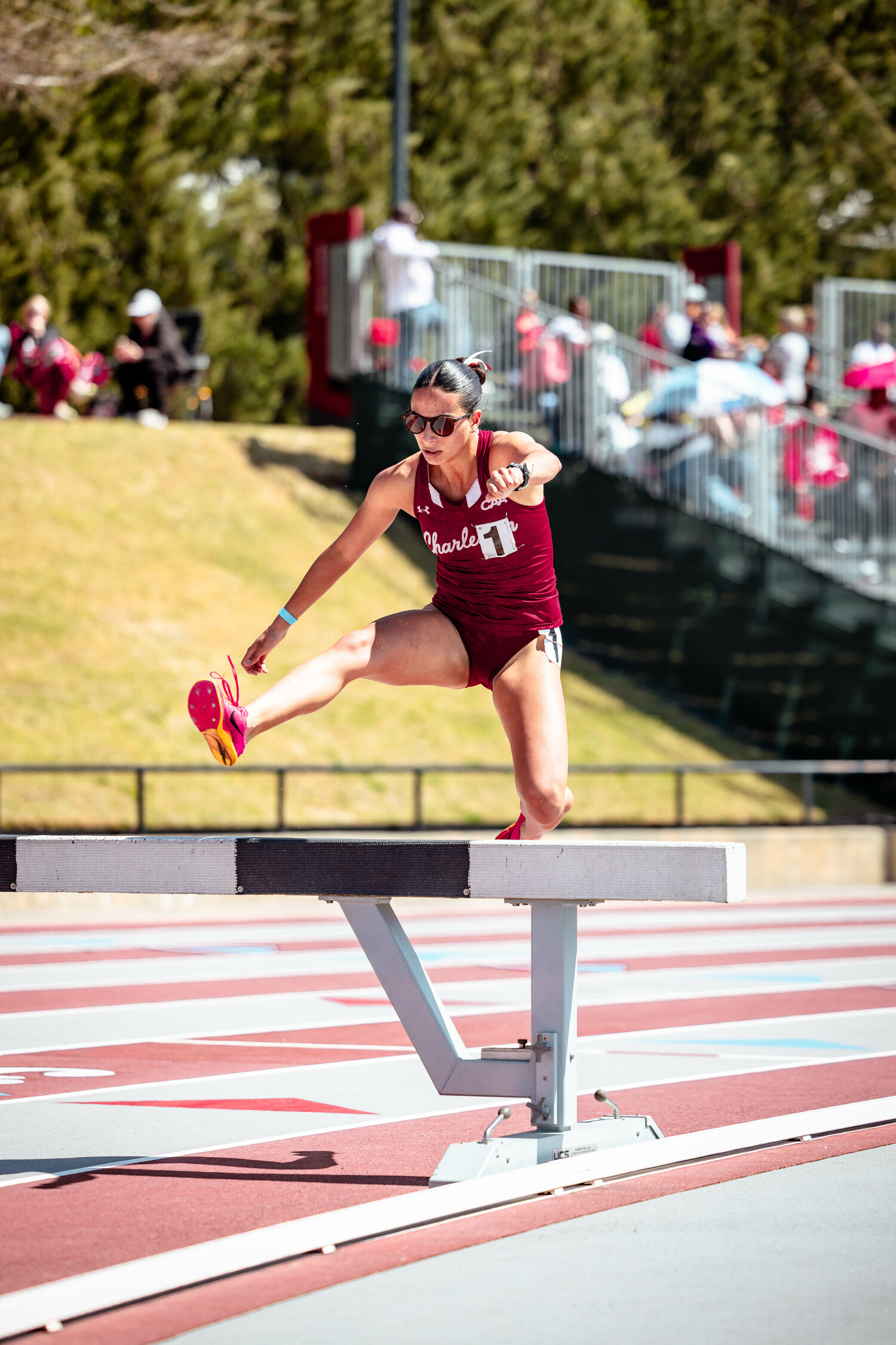 Southampton graduate Jeorgi Gavalas finished her freshman season at the College of Charleston where she set two new individual school records and was part of two new relay records.  COURTESY COLLEGE OF CHARLESTON ATHLETICS