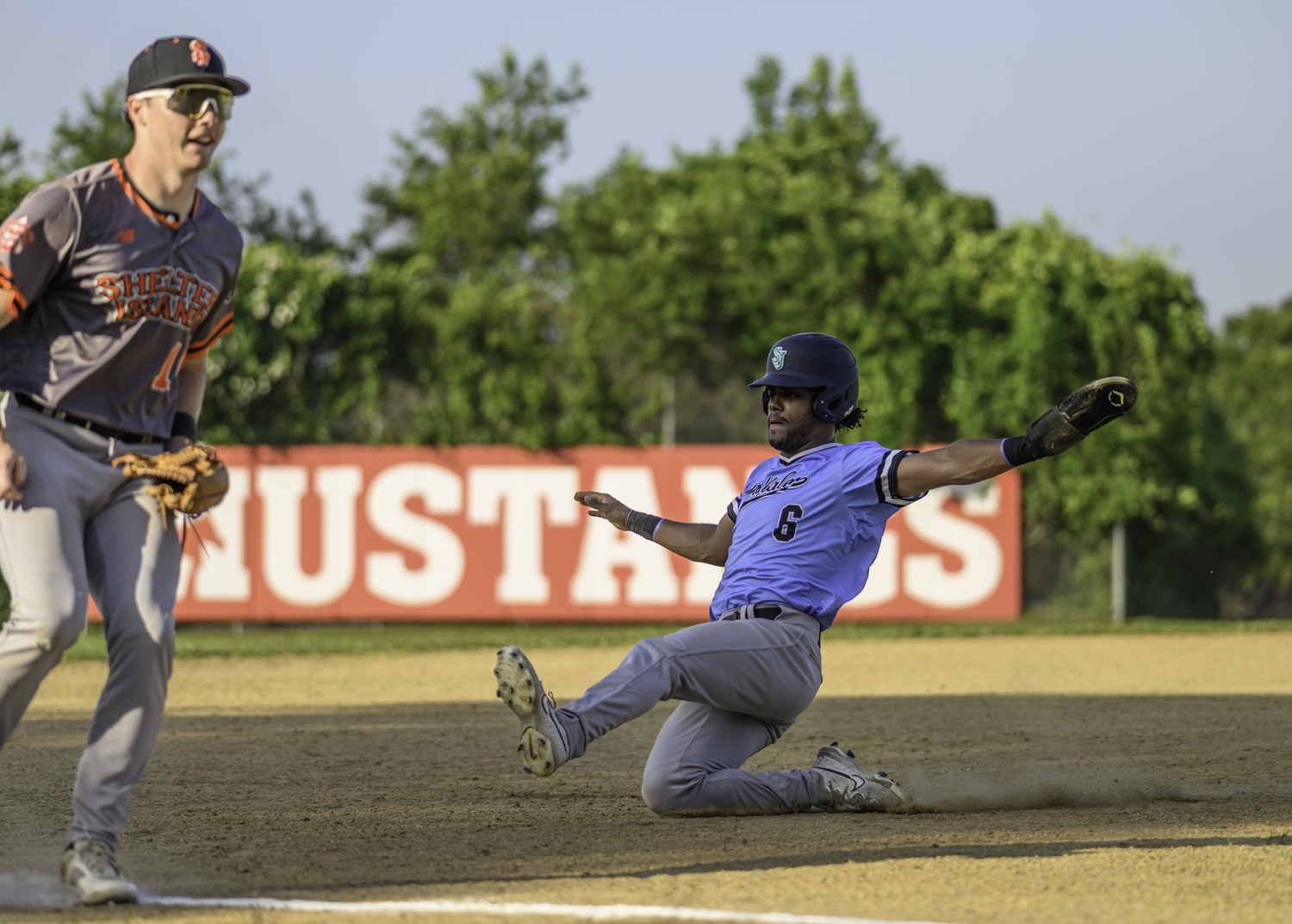 Dylan Kennedy-Fujah (St. John's University) stole a pair of bags in last week's win over the Bucks.  MARIANNE BARNETT