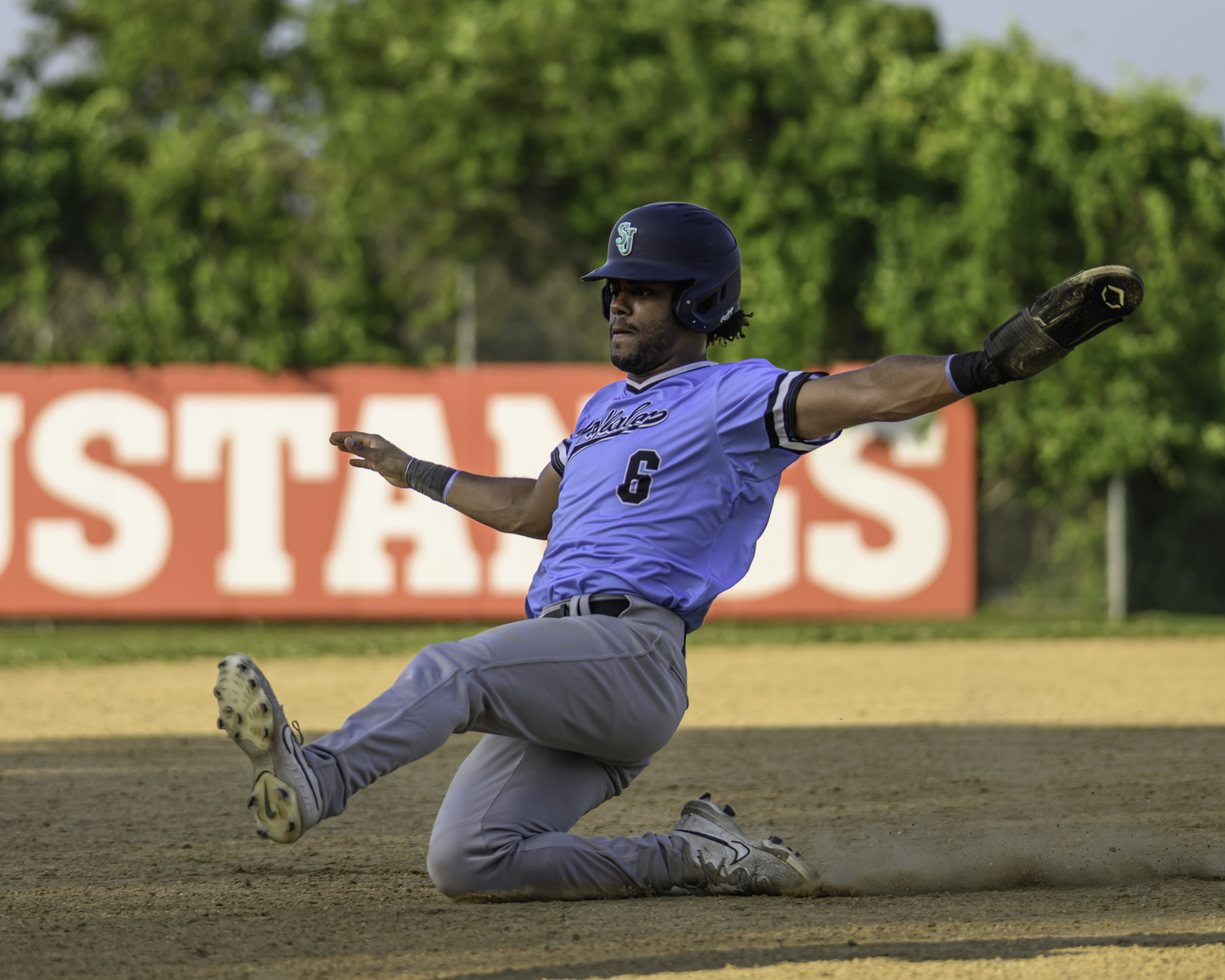 Dylan Kennedy-Fujah (St. John's University) stole a pair of bags in last week's win over the Bucks.  MARIANNE BARNETT
