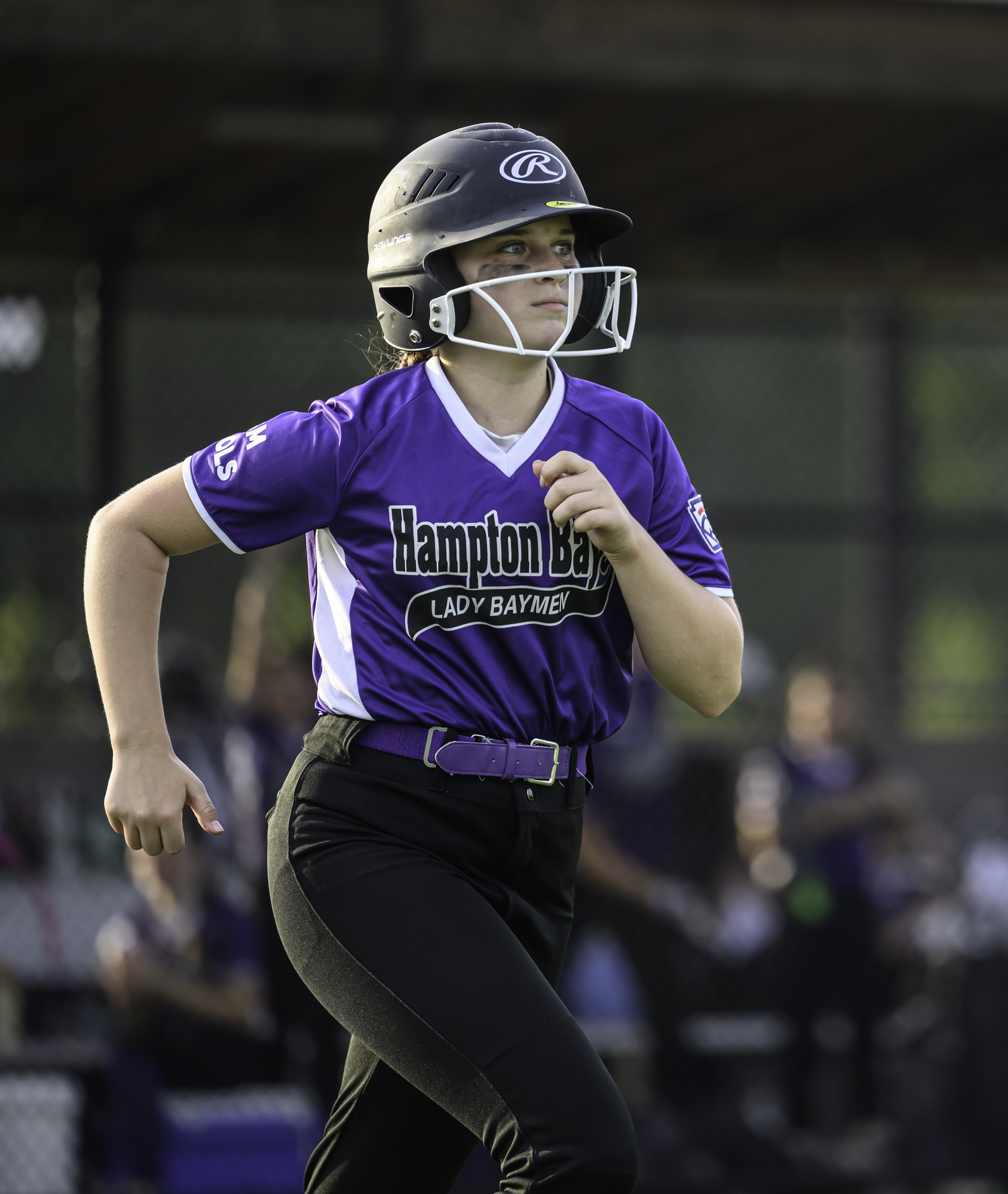 The Hampton Bays 12-and-under softball team played East Hampton at the Hon. Fred W. Thiele, Jr. Recreational Facility at Stephen Hands Path on Monday.  MARIANNE BARNETT