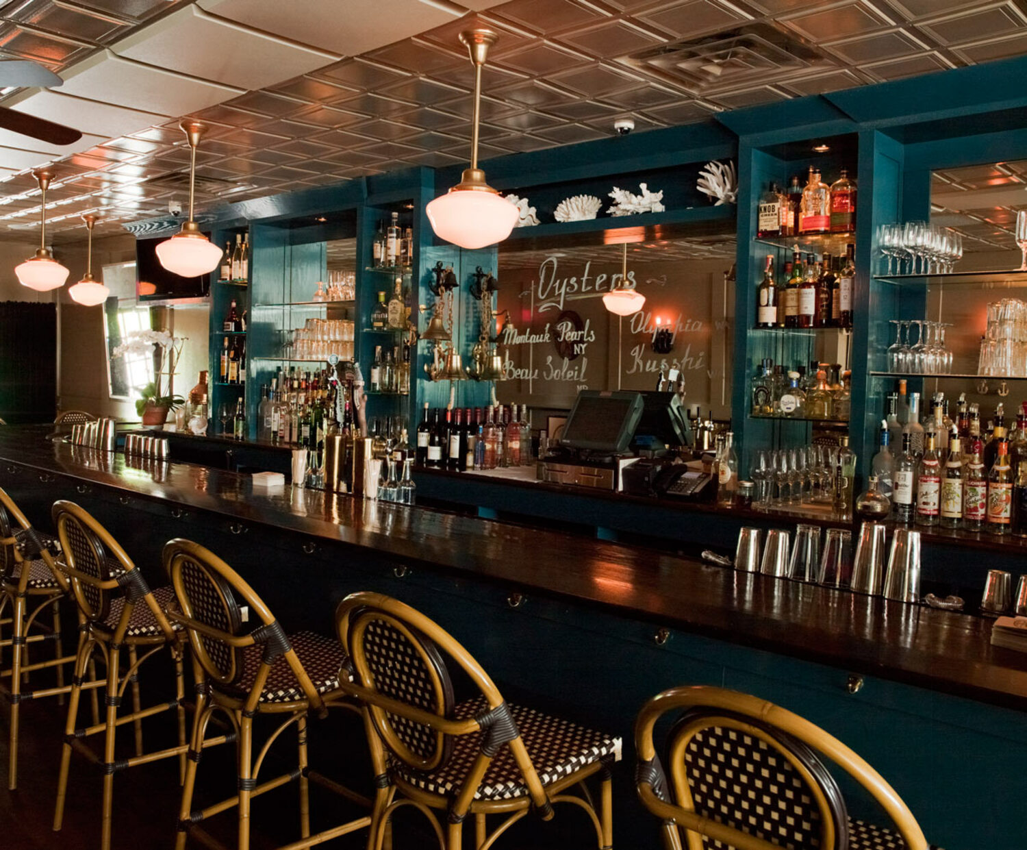 The Bell & Anchor in Sag Harbor is included on the Long Island Seafood Cuisine Trail, for its commitment to sourcing and serving local seafood. COURTESY BELL & ANCHOR