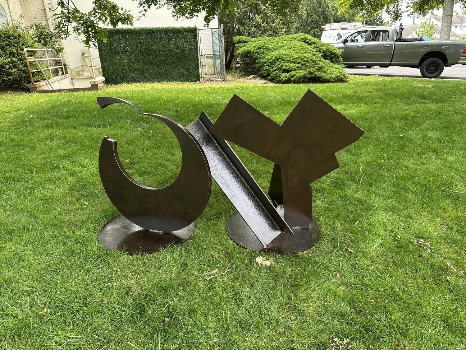 One of the sculptures that will be displayed at the Organic Abstraction exhibition. DAN STARK