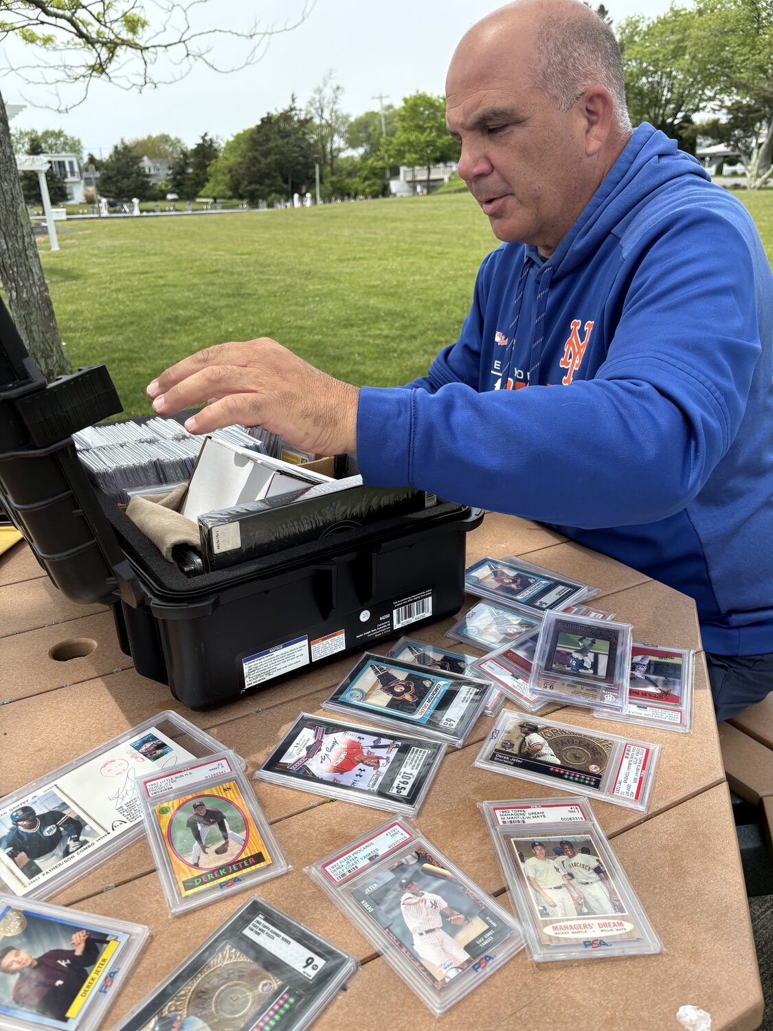 Michael Variale of Westhampton Beach has an extensive collection of rare cards. He personally collects Ken Griffey Jr. and Wayne Gretzky cards, among others. He also provided consulting and educational services for other collectors through his business, Sports Cards the Hobby.
