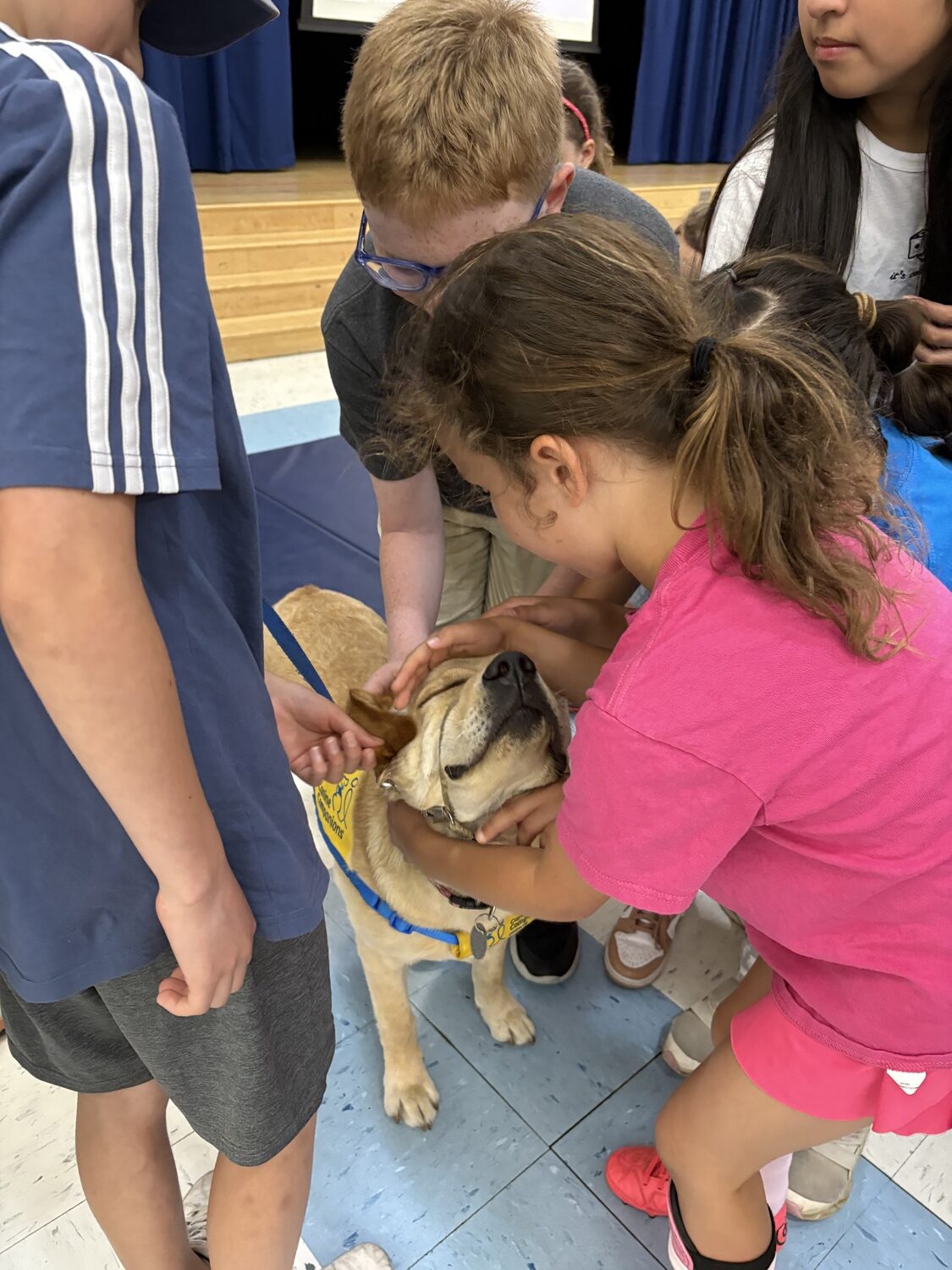 Students and parents gathered at East Quogue School on June 5 for an evening event related to Abilities Day. Motivational speaker Rohan Murphy was on hand as well as representatives from Canine Companions. CAILIN RILEY