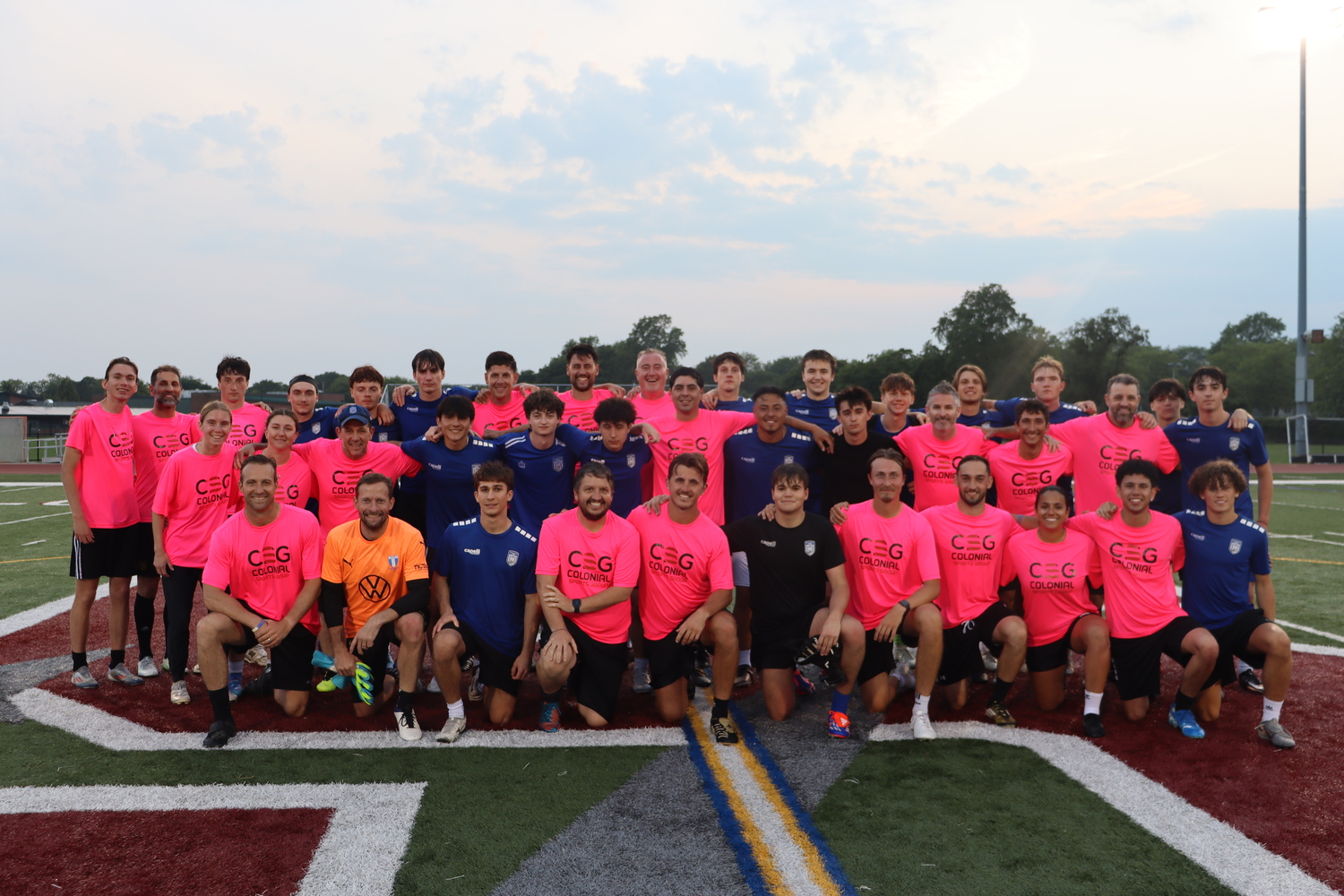 The 2007 boys academy team defeated the coaches, 5-3, in the Sean Collins Memorial Game. CAILIN RILEY