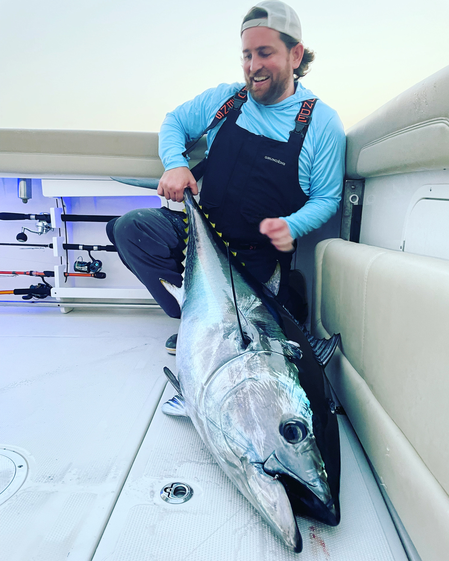 KC Boyle with a bluefin tuna.