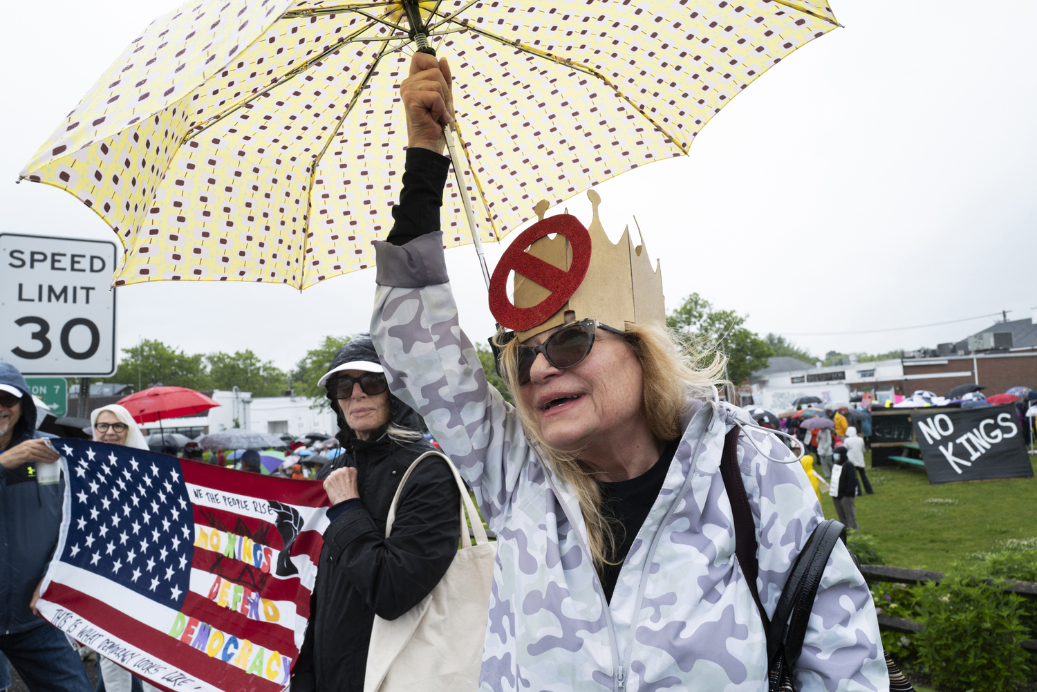 Despite the rain, a large group turned out to Steinbeck Park in Sag Harbor on Saturday afternoon for the 