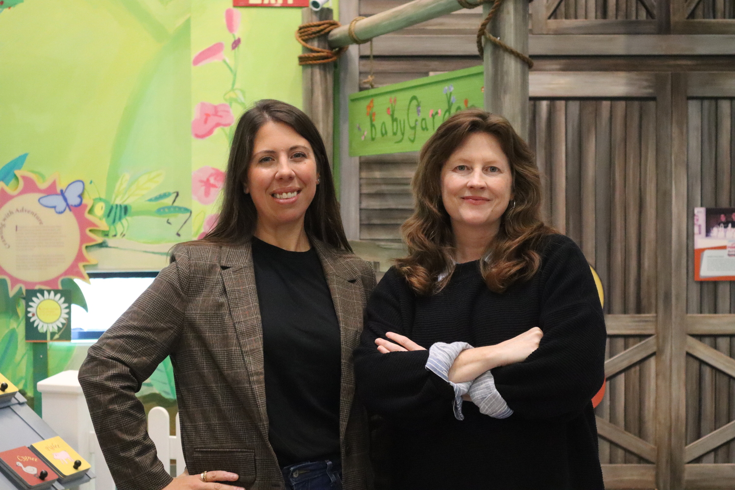 Liz Bard, president (left) and Lara Sweeney, co-president (right) at the Museum. Courtesy of CMEE