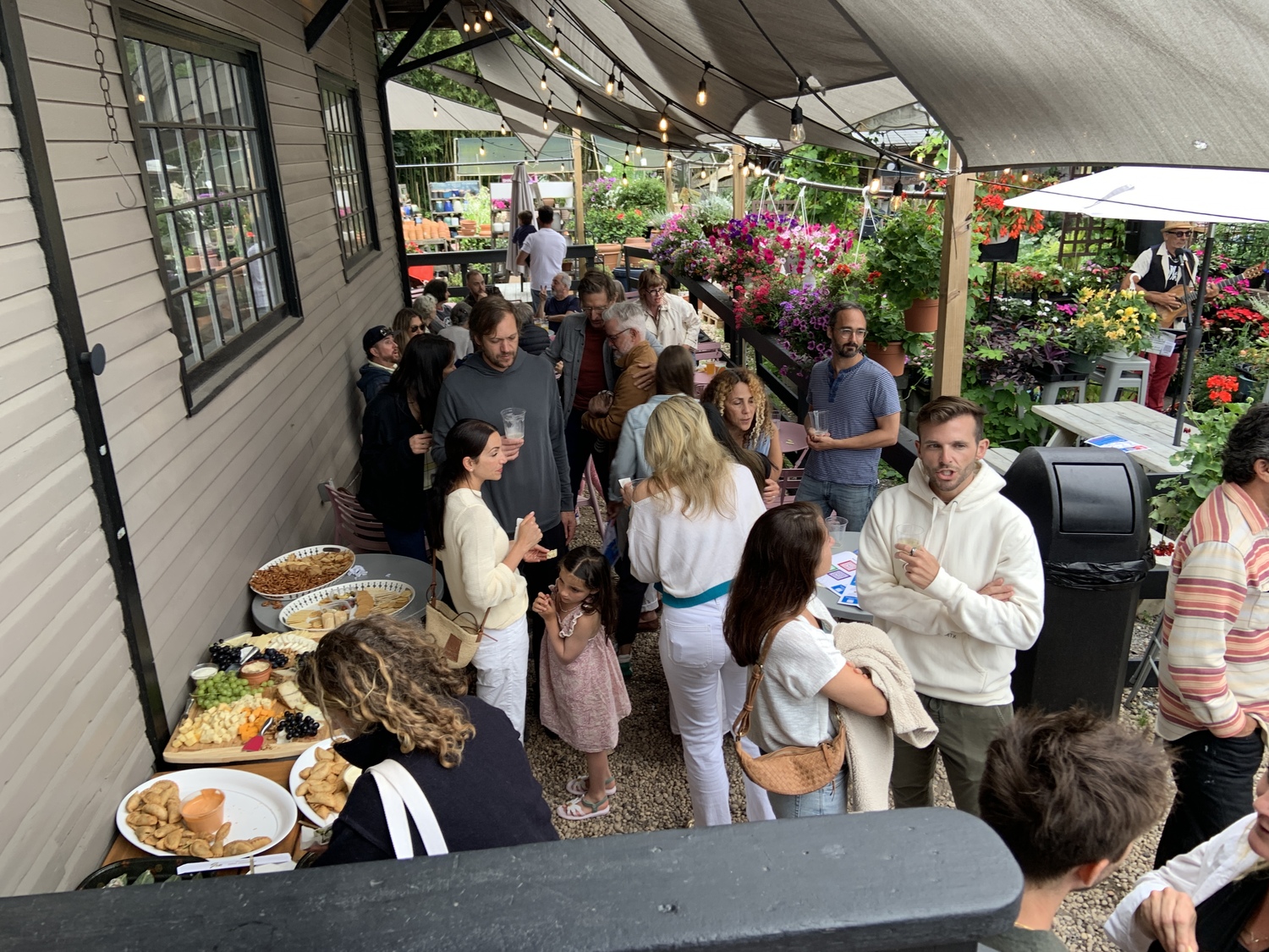 Kidd Squid Brewing Company in Sag Harbor was packed for a recent fundraiser to benefit the Organizacion Latino Americana of Eastern Long Island. STEPHEN J. KOTZ