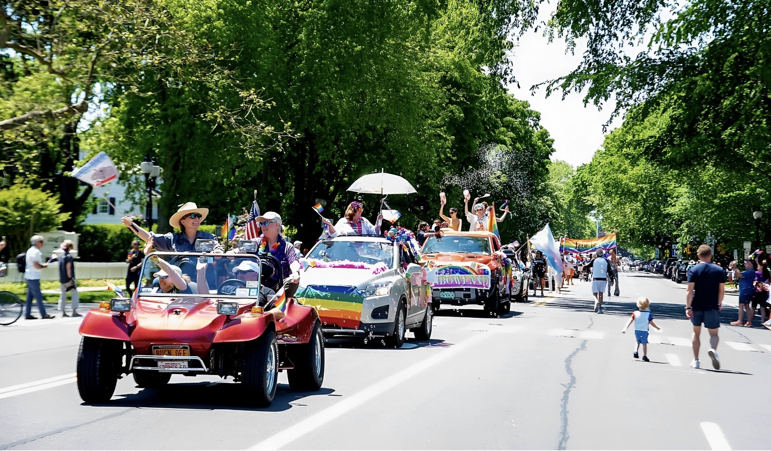 Scenes from the 2024 Hamptons Pride Parade. COURTESY HAMPTONS PRIDE