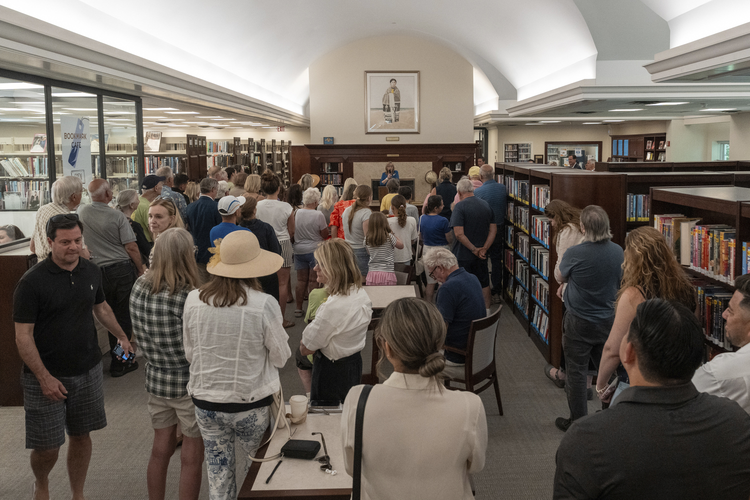 Rogers Memorial Library celebrated their grand re-opening on Saturday afternoon after months of renovation.  RON ESPOSITO