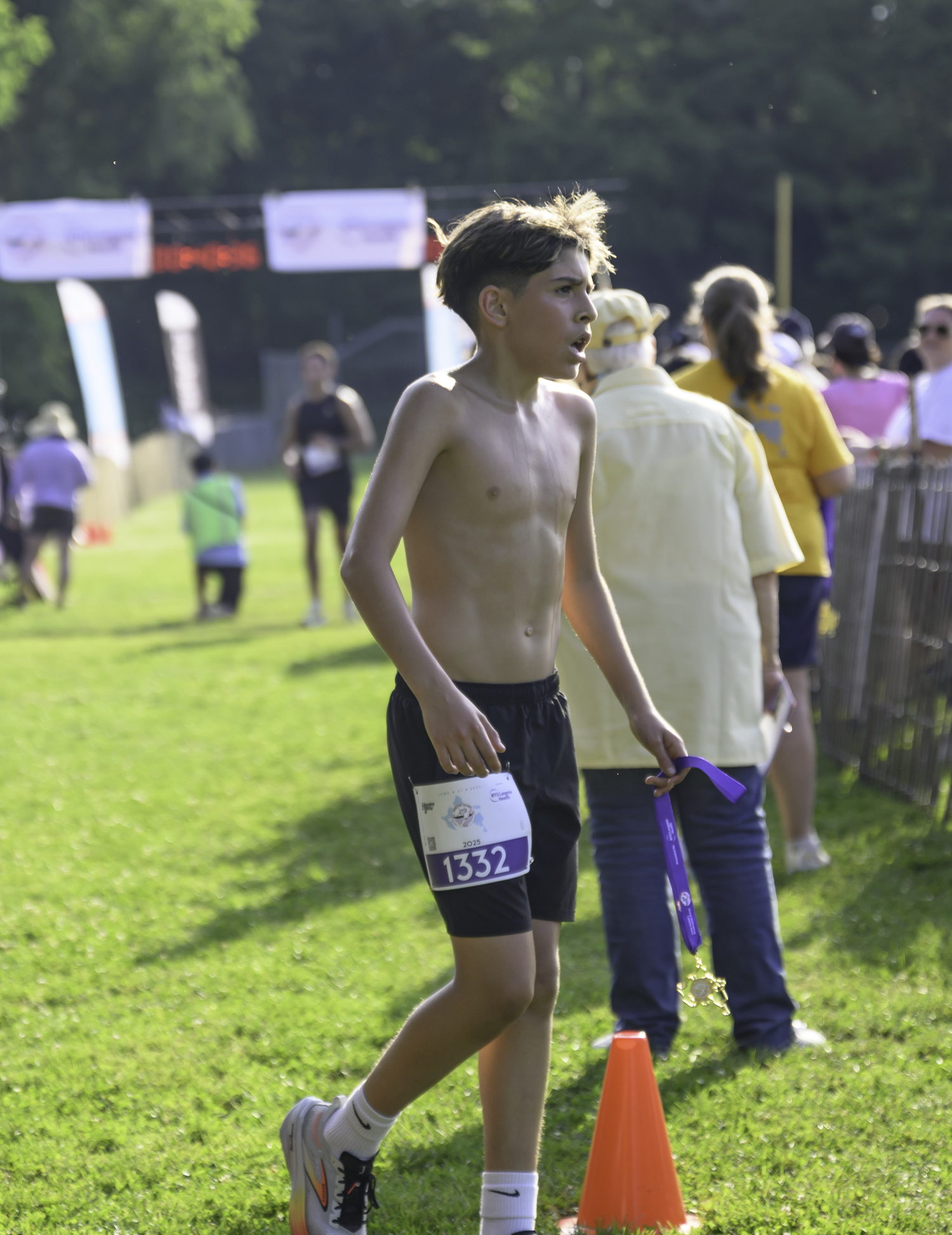 Diego Rodriguez, 13, was the young finisher at 40:23.22 and 23rd overall.  MARIANNE BARNETT