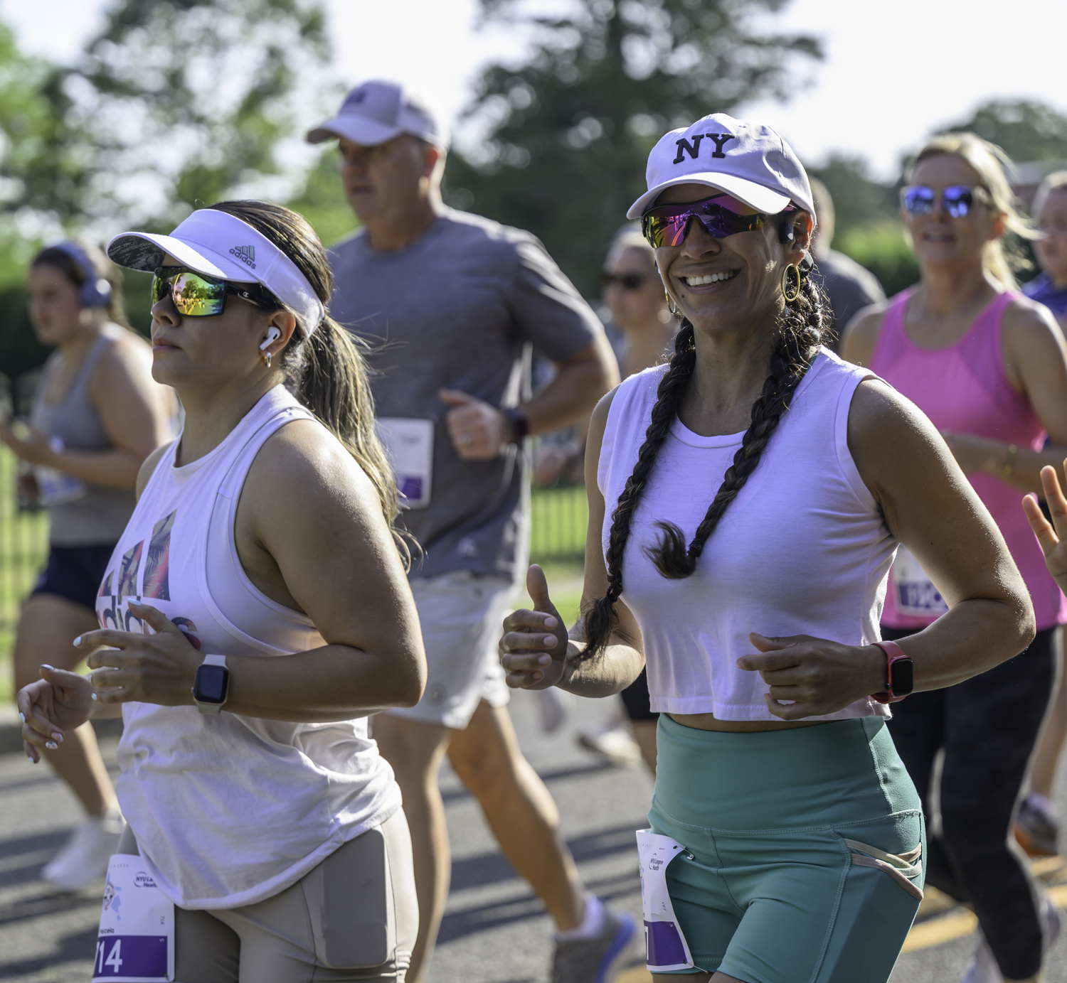 Over 800 runners crossed the finish line of Saturday's Shelter Island 10K.  MARIANNE BARNETT