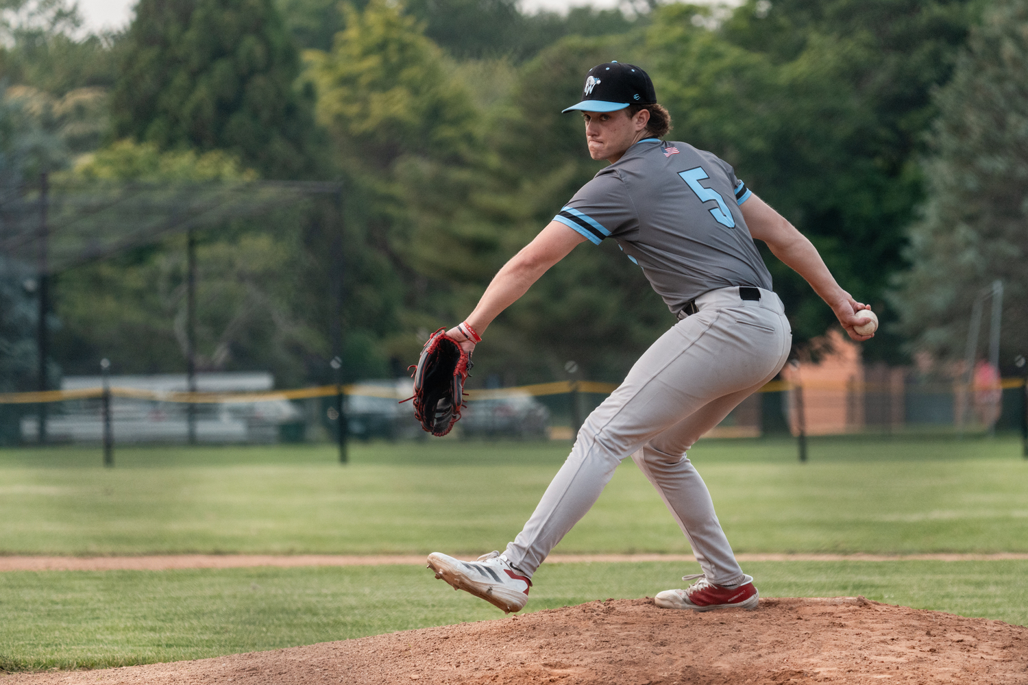 Kyle Robbins (Davenport) started on the mound for the Whalers in their season opener on Friday in Southampton.  RON ESPOSITO