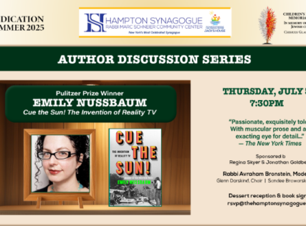 Hampton Synagogue Author Discussion Series