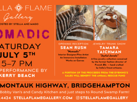 CELEBRATORY JULY 4TH RECEPTION  WITH ARTIST SEAN RUSH AND JEWELRY DESIGNER TAMARA TAICHMAN