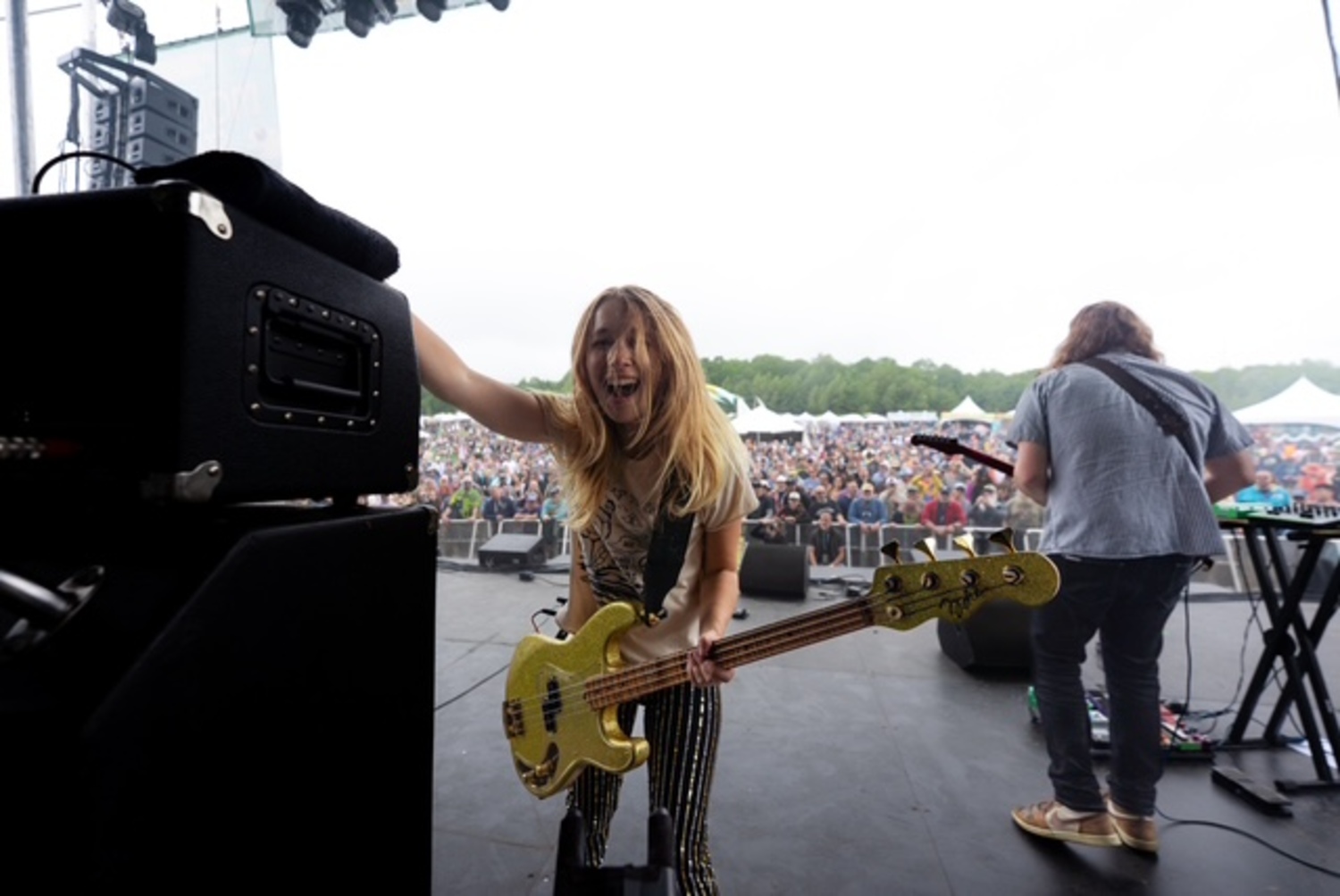 Bass playing frontwoman Karina Rykman says festival season gives her a chance to explore new sounds and songs. Shado Congalton photo