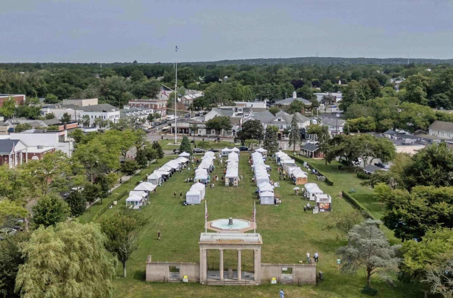 A bird's eye view of a previous year's Art in the Park. JOHN LAMONT